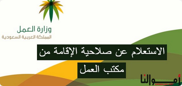 8 خطوات للاستعلام عن صلاحية الإقامة من مكتب العمل