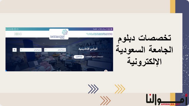 ما هي تخصصات دبلوم الجامعة السعودية الإلكترونية؟