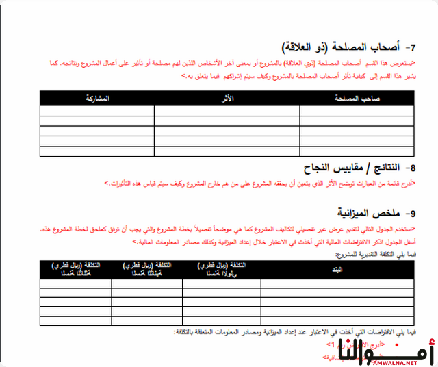 خطة عمل إدارية