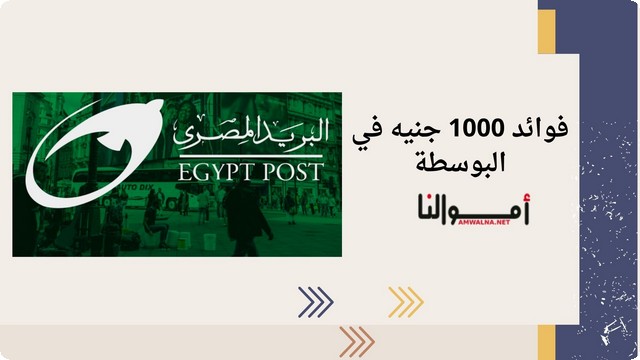 فوائد 1000 جنيه في البوسطة (البريد المصري)